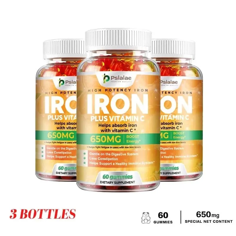 Iron Gummies 650 Mg - Supports Red Blood Cell Production Promotes Absorption Relieves Fatigue Improves Energy Gluten-free — image 11