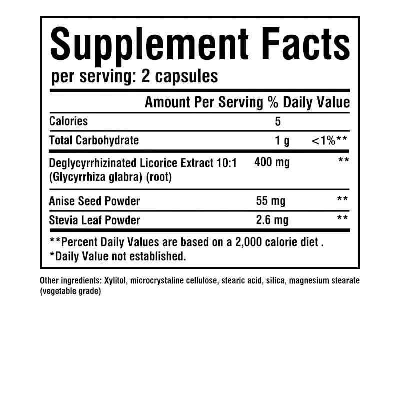 DGL Licorice Capsules 4000mg - ส่งเสริมการย่อยอาหารเพื่อสุขภาพช่วยเพิ่มความอยากอาหาร เติมพลังงานและเร่งการดูดซึม — image 3