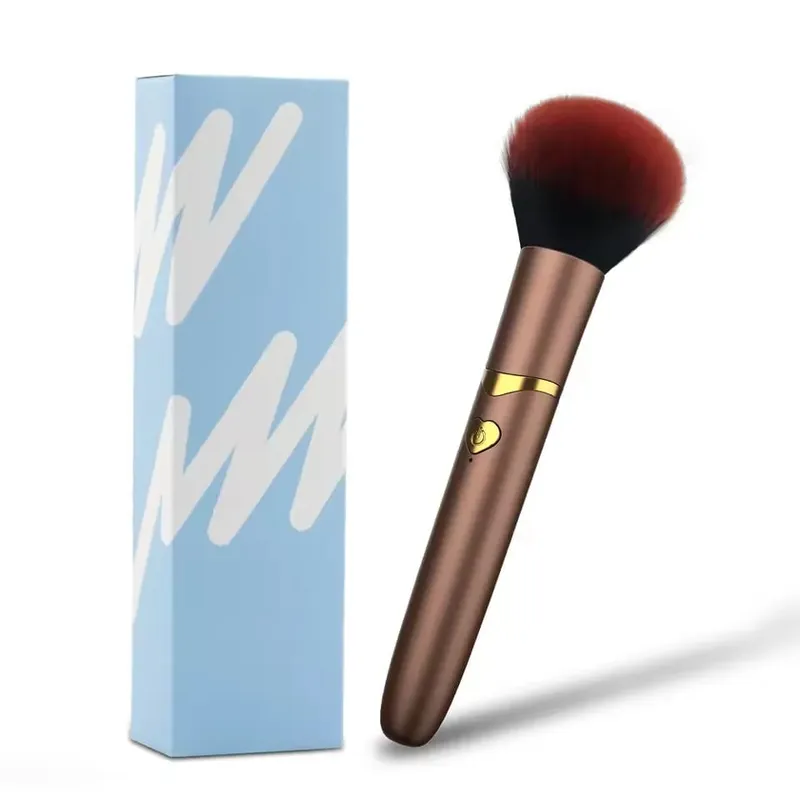 Vibrerende makeupbørste massageapparat Stærkt chok kvindelig orgasme klitorisstimulator 7-trins AV Wand Vibrator Voksen sexlegetøj til kvinder — image 9