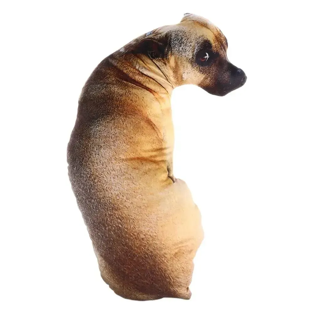 Doux réaliste Animal jeter oreiller chien en peluche créatif coussin 3D chien oreiller bureau jouet 3D réaliste Animal chien jeter oreiller — image 11