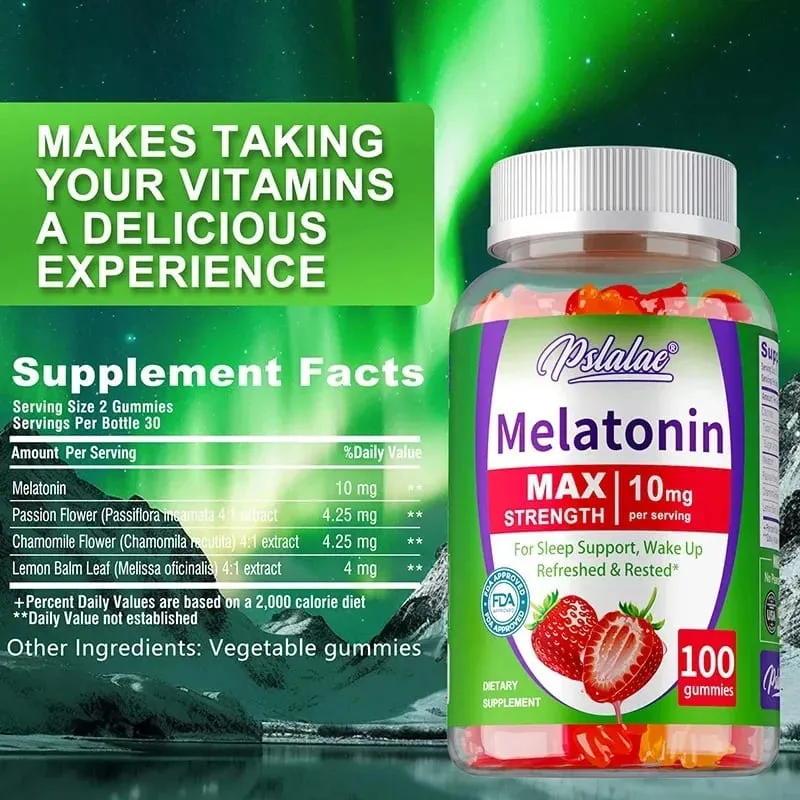 Melatonin Gummy - Aids Sleep Improves Insomnia Regulates Biological Clock Improves Immunity Adult Health Products — image 3