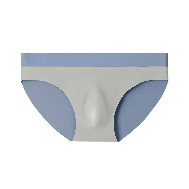 Men's ice silk seamless underwear 3D punching triangle shorts summer thin underpants boys sports shorts 3256808552917215