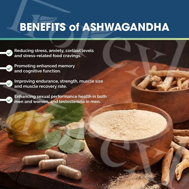 Ashwagandha & Maca Root Male Enhancing Supplement Max Strength Boost High Stamina Vitalitet for mænd