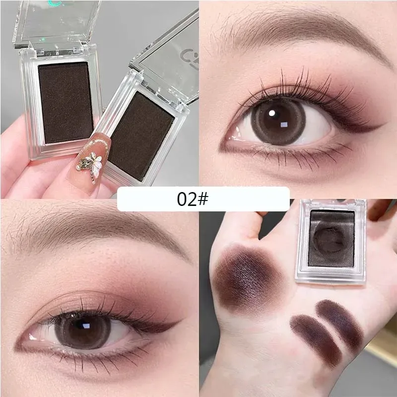 Fard à paupières et Eyeliner unique, crème à haute teneur en pigments, teinte brun rougeâtre, longue durée, imperméable, scintillant, maquillage pour les yeux