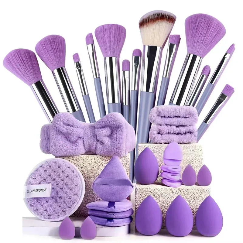 Make-up-Pinsel-Set, hochwertige synthetische Kabuki-Pinsel, Foundation, Concealer, Puder, Rouge, Blending, Gesicht, Lidschatten, Kosmetikpinsel, S — image 19