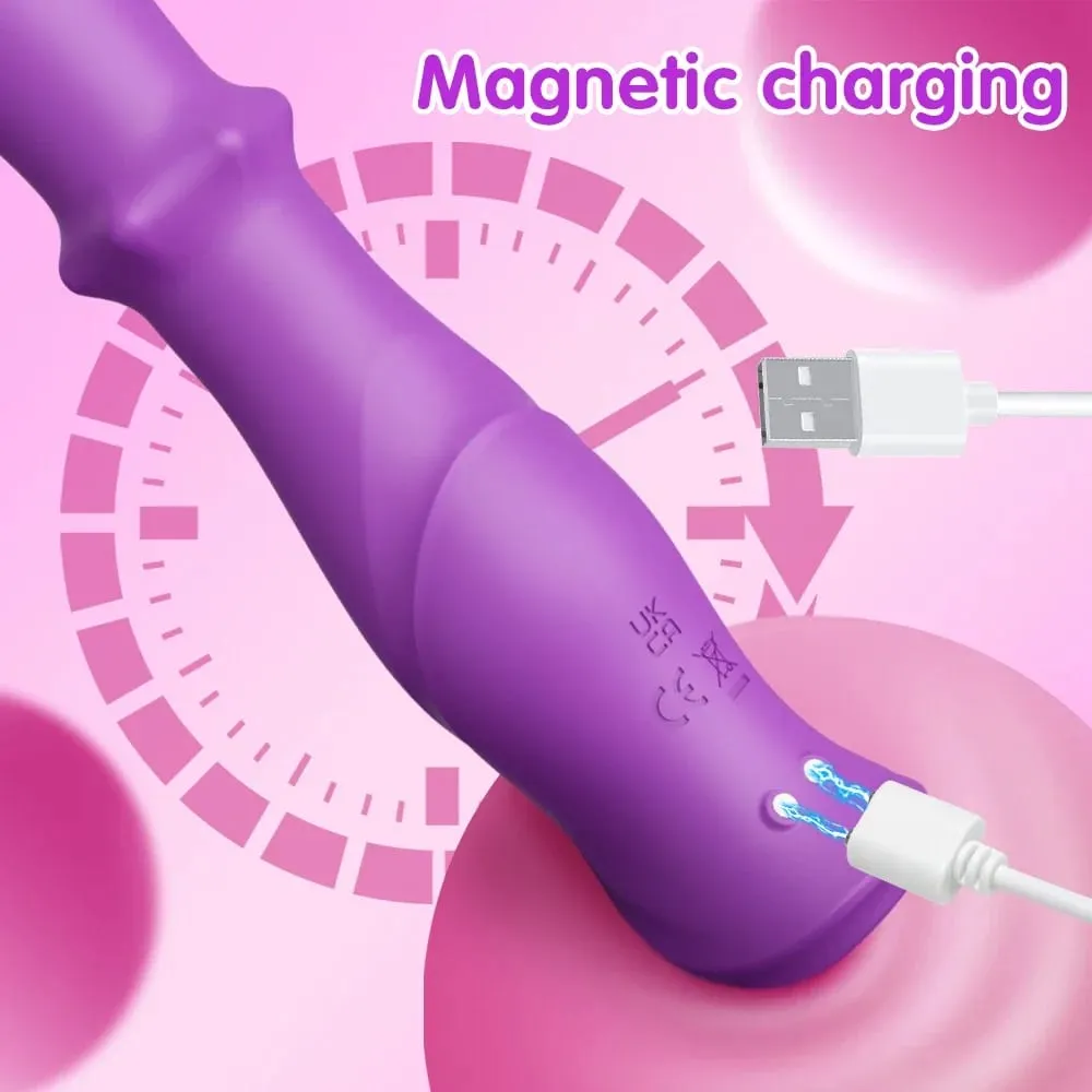 Vibratore di spinta per le donne Stimolatore del punto G Vibrazione del dildo Vibrazione scorrevole anale Negozio di sesso per adulti Giocattoli del sesso per le donne — image 2