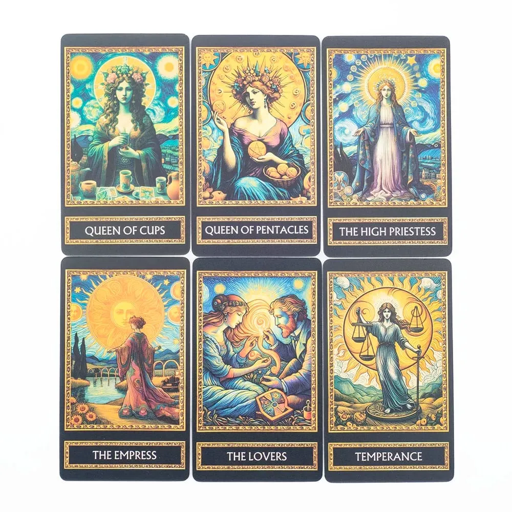 Van Gogh Tarot 78 Kaartspel Bordspellen Illustratie Waarzeggerij Wijsheid Orakelkaarten Party Desktop Speelgoed Entertainment Vrije tijd — image 6