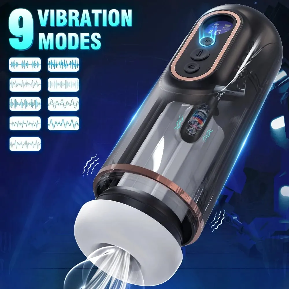 Masturbator Pria Penghisap Teleskopik Otomatis Bergetar Earphone Suara Seksi Pemanas Cerdas Mainan Seks Vagina Saku untuk Pria — image 4