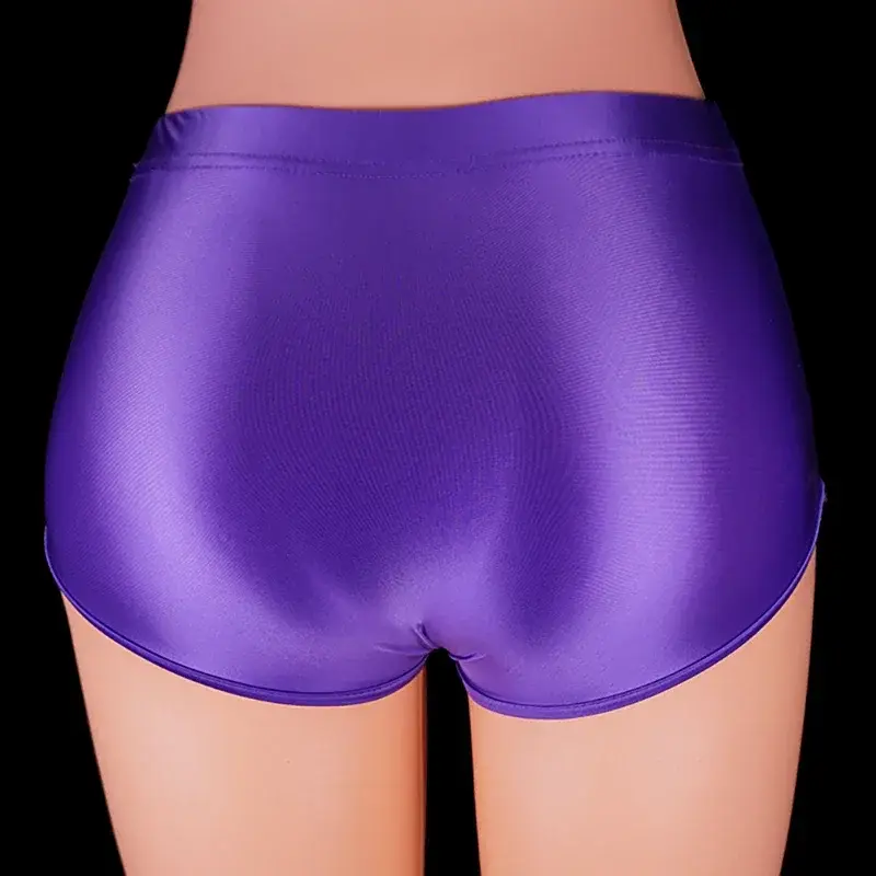 Satin glänzende Spandex-Shorts für Männer, extra kurze Biker-Shorts, glänzende Fitness-Kleidung, sexy Glitzer, Laufen, Fitnessstudio, sexy Unterwäsche für Männer — image 4