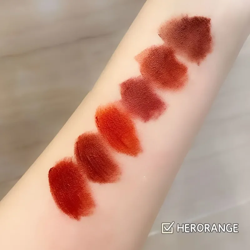 Herorange Velvet Matte Lip Mud Low Saturation Waterproof Long Lasting Non-Sticky Cup Lip Makeup — image 7