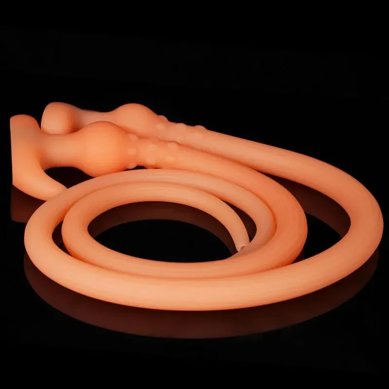 105CM Lange Anal Plug Tragbare Silikon Buttplug Hohl Anus Vagina Reiniger Dilatator Sex Spielzeug Für Frauen Männer Homosexuell Prostata massager — image 5