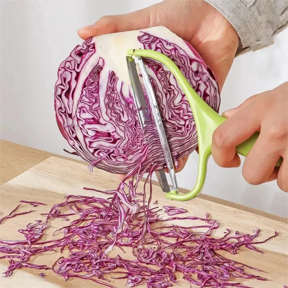 1/2/3PCS Cabbage Shredder Stainless Steel Vegetable Peeler Cutter Wide Mouth Fruit Salad Potato Graters Cooking Kitchen Gadgets — image 3