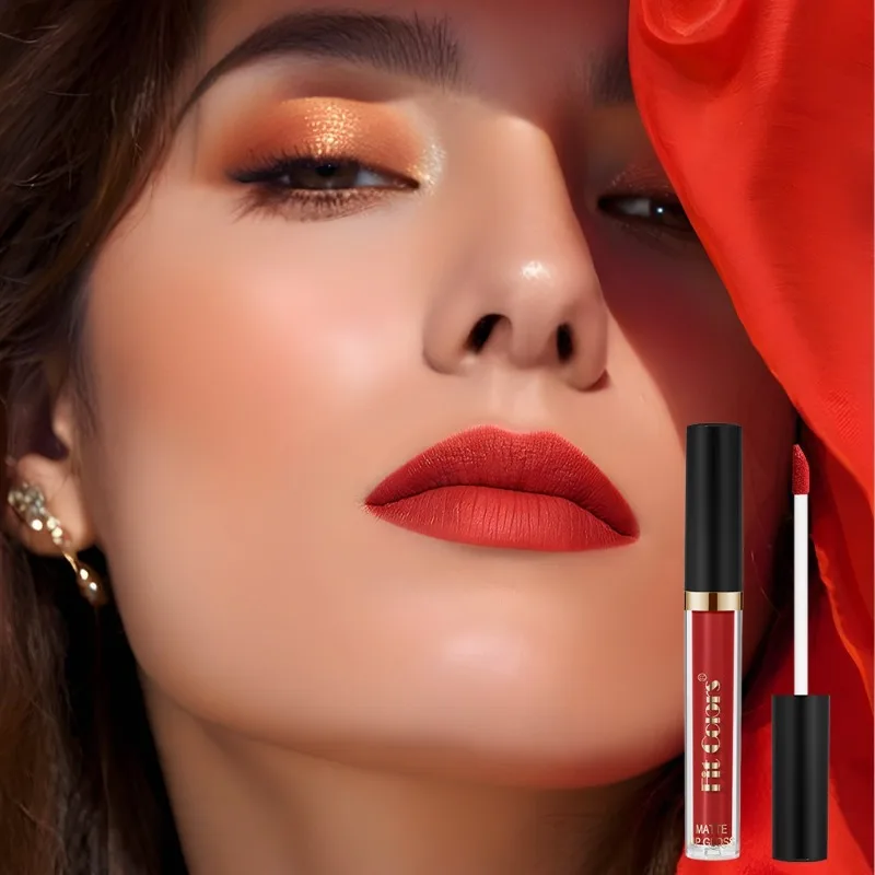 Fit Colors Long-lasting Matte Lipstick Non Stick Moisturizing Lip Gloss Waterproof Makeup Lip Glaze Sexy Purple Red Lipsticks — image 2