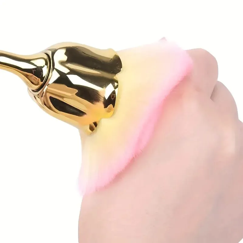 Una spazzola per polvere per unghie a forma di rosa Setole morbide Fondotinta per trucco Strumenti per fard e fondotinta Pennello per bellezza per fondotinta — image 6