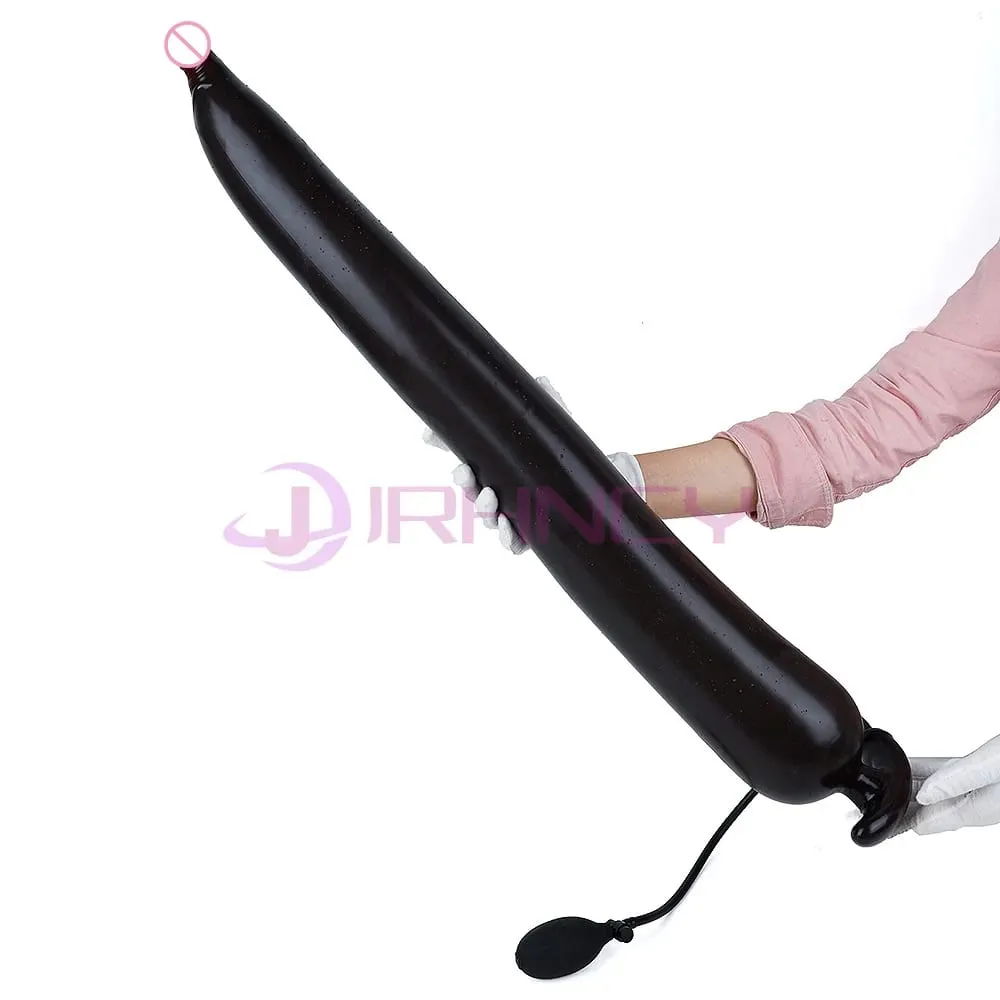 Super lange 100 cm oppustelige anal dildoer Flydende silikone Kæmpe Butt Plug dybdegående rektal udvidelse prostata massage BDSM sexlegetøj — image 4