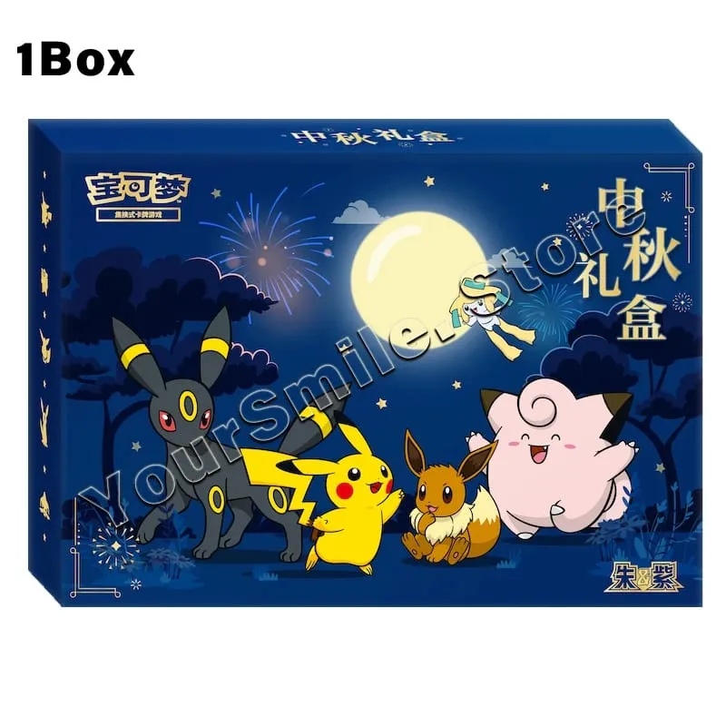 Kad Dagangan Pokemon Asal Kotak PTCG Tulen Versi Cina Kad Paparan Dek Hadiah Hari Lahir Kanak-kanak — image 13