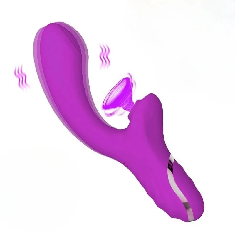더블 클리토리스 자극기 G-Spot 진동기 강력한 태핑 Fapping Finger 항문 딜도 질 마사지기 여성 성인을위한 섹스 토이 — image 7
