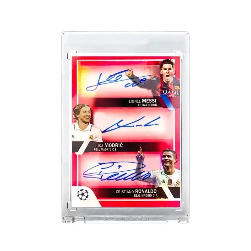 Set di carte da calcio All-Star fai-da-te con confezione regalo di compleanno per Messi Ronaldo e Mbappé per la collezione di carte per ragazzi di calcio — image 2
