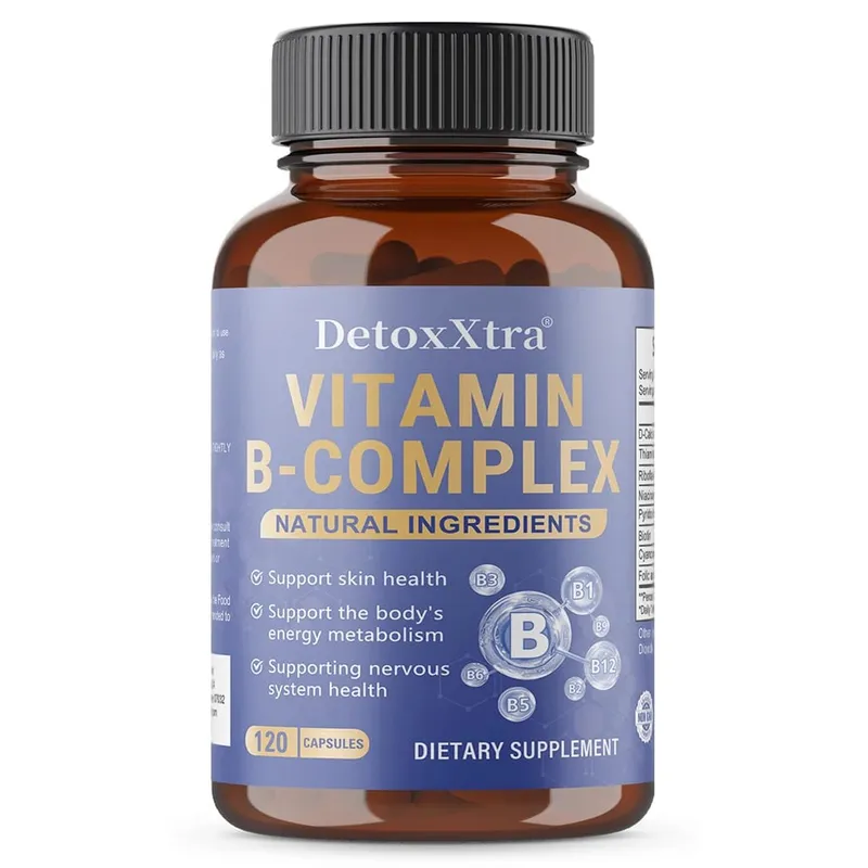 Le capsule del complesso di vitamina B alleviano lo stress, il metabolismo energetico, il sistema nervoso e il benessere immunitario, supportano le capsule vegetali