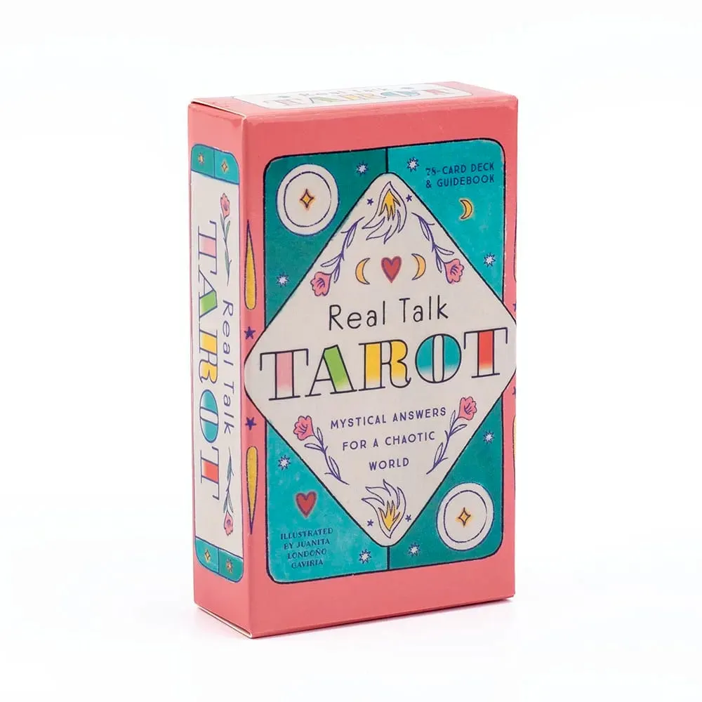 Real Talk Tarot Fortune Telling Divination Deck Jeu avec 78 cartes et guide Illustrations modernes Jeu de société amusant pour fête en famille — image 1