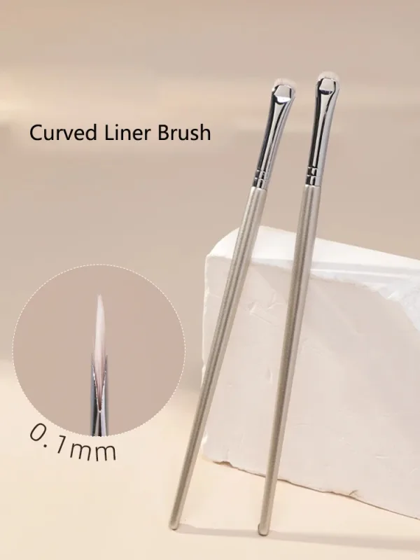1 stk buet eyeliner make-up børster Precision eyeliner makeup børste Øjenlåg Aegyo Sal Skarp tynde små øjne kosmetiske værktøj — image 2