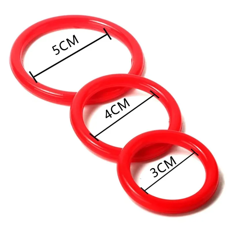3Pcs Penis Ring Set Silicone Cock Rings Ejaculation Delay Cockring Sex Toys For Men Adult Product Dick Lock Erection Sexy Shop — image 8