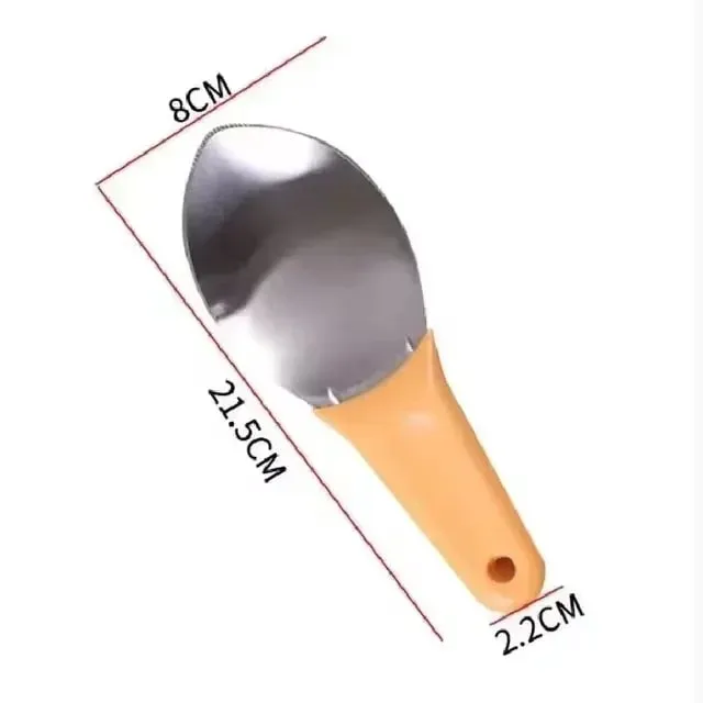 Gorąca wielofunkcyjna łyżka do mango Mango nóż do cięcia granulatu narzędzie obieraczka obieraczka Mango miarka do awokado kuchenne narzędzie do owoców