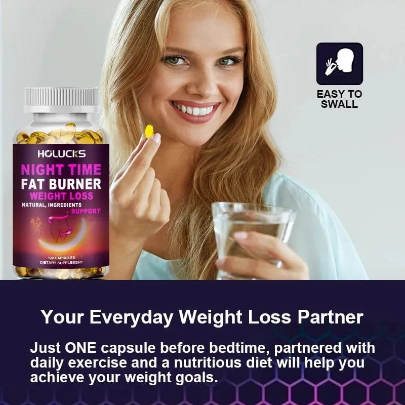 Night Time Weight Loss Capsules - Advanced Weight Loss Supplement - Fat Burners - Belly Fat Burner - Appetite Suppressant — image 5