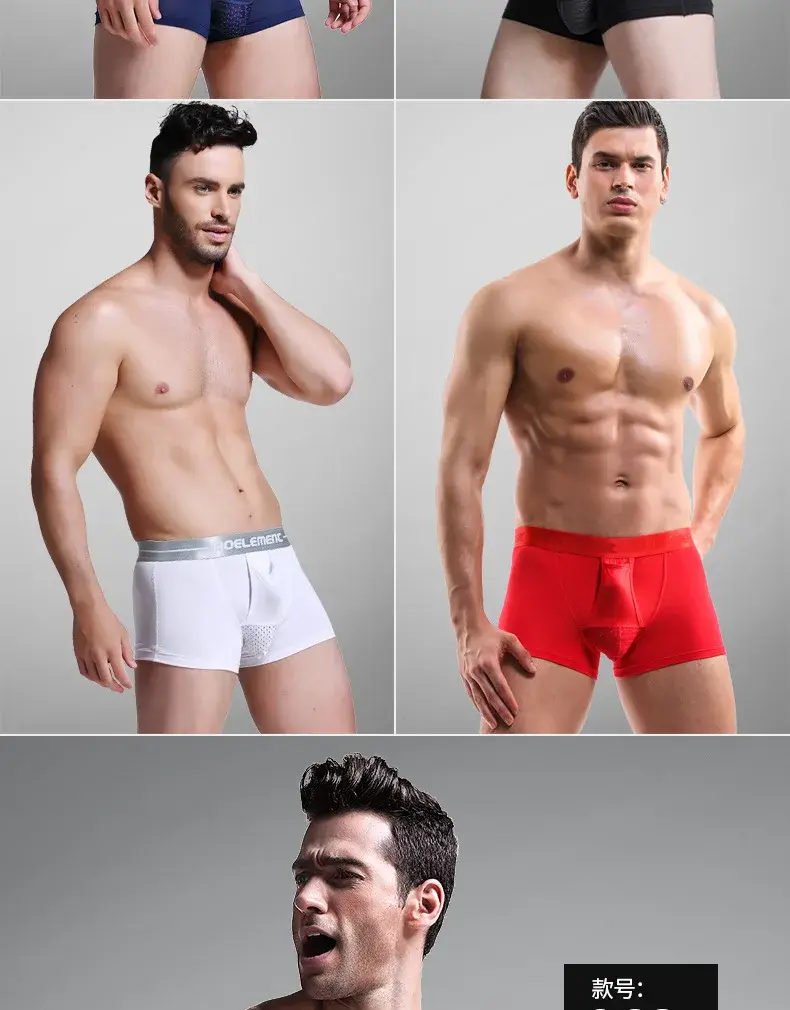 L-5XL Uomini di Grandi Dimensioni Varicocele Biancheria Intima Scrotale Testicolo Supporto Dual Pouch Boxer Cavo Spermatico Proiettile Separazione Mutande — image 4