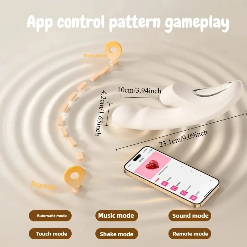 Clit Sucker Vibrator Dildo untuk Wanita G-Spot Clitoris Stimulator Pemanasan Dildo APP Kawalan Mainan Seks Wanita Barangan Dewasa — image 5