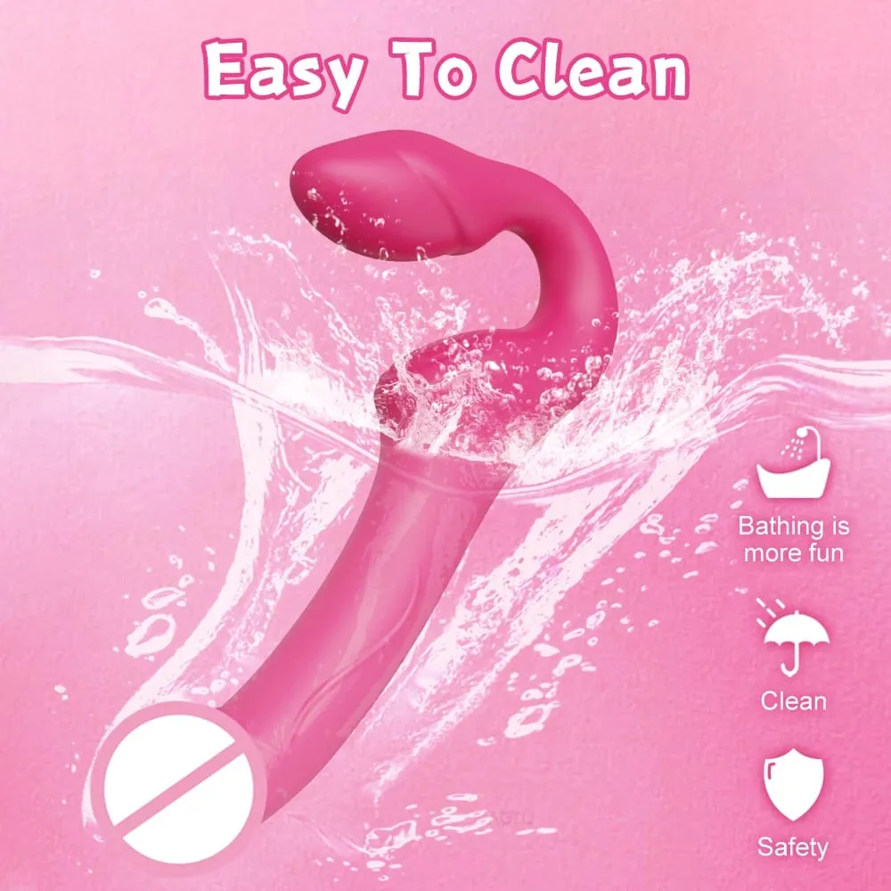 Penggetar Dua Hujung untuk Wanita Apl Wayarles 3 dalam 1 Dildo Vibrator Lesbian G-Spot Dildo Pasangan Dewasa Mainan Melancap Wanita — image 3