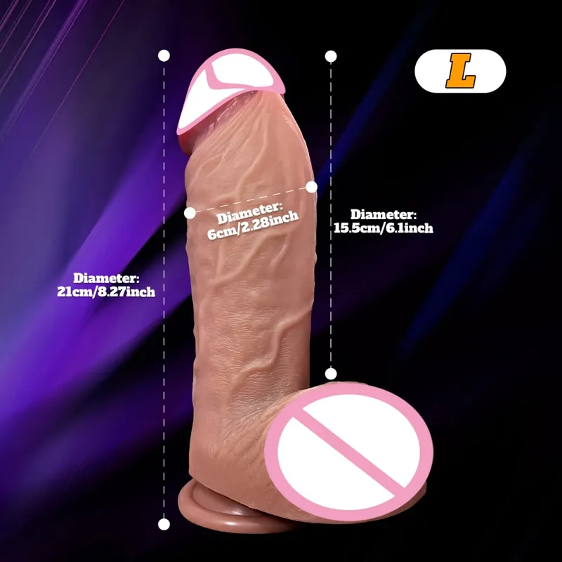 Besar Tebal Realistis Dildo Penis Besar Penetrasi Ganda Anal Plug Vagina Masturbasi Kontol Palsu Mainan Seks Dewasa untuk Wanita Sexuales — image 19
