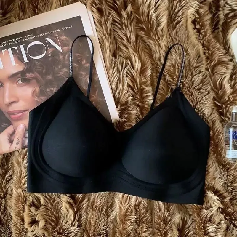 Intimo estivo sottile ultrasottile con tracolla sottile scintillante dalla pelle di ghiaccio per le donne senza segni e bellissimo reggiseno sulla schiena — image 9