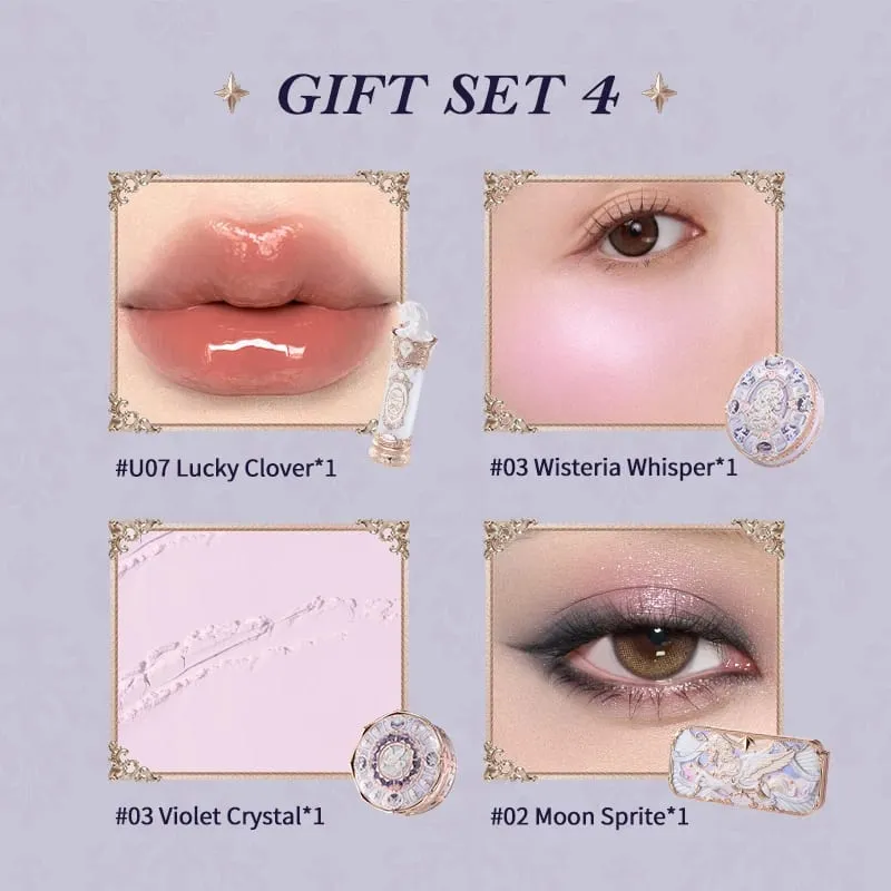 Flower Knows Knight Unicorn Makeup Gift Sets Eyeshadow Palette Mirror Lipstick Blush Loose Setting Powder Kit De Maquillaje — image 10