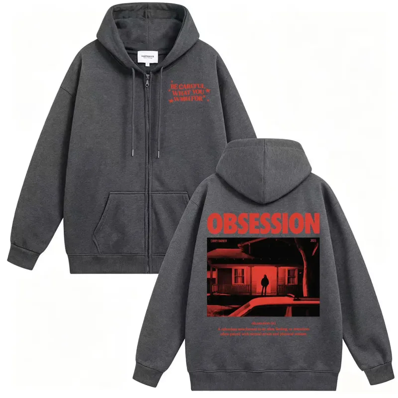 2026 Movie Obsession Sweatshirt Jacket Coats One Wish Willow Be Careful What You Wish for Eye Men's Fashion Retro Zip Up Hoodies — image 4