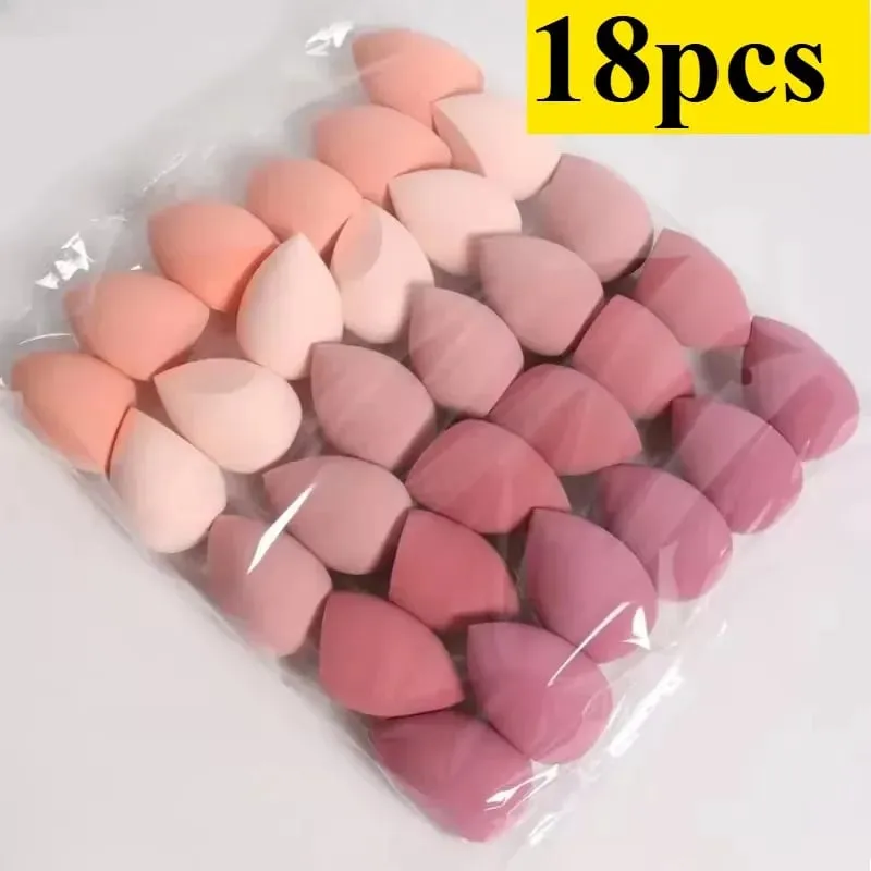 סט ספוג איפור 4/7/18 חלקים מתאים ליישום אבקת קרם BB נוזלי איפור ביצה יבש רטוב כפול פודר פאף ילדה — image 1