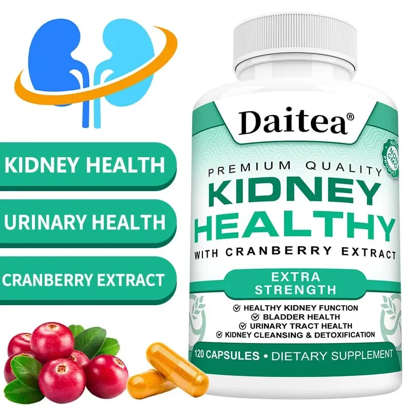 Nierenunterstützungskapseln, Nierenreinigungs- und Entgiftungsformel mit Cranberry- und Kräuterextrakten, unterstützen die Gesundheit von Harnwegen und Blase — image 2