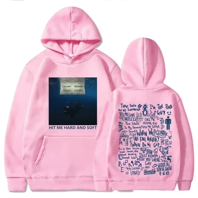 Hit Me Hard and Soft Tour Hoodie Billie Pullover Men Singer Graphic Printing Autumn Winter Fleece Sweatshirts for Fans — image 8