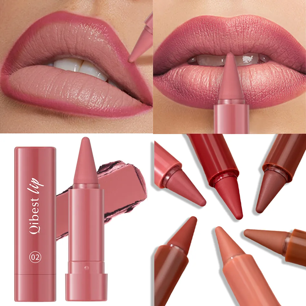 Twist Up Lip Liner Penna per rossetto Fard in polvere multiuso Velluto opaco Contorno labbra impermeabile Tazza antiaderente Lip Rouge Trucco — image 5
