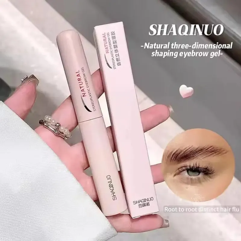 ダブルヘッド眉毛ジェルスタイリング液体固定ゲル防水汗防止眉毛修復メイクジェル眉毛用 — image 4