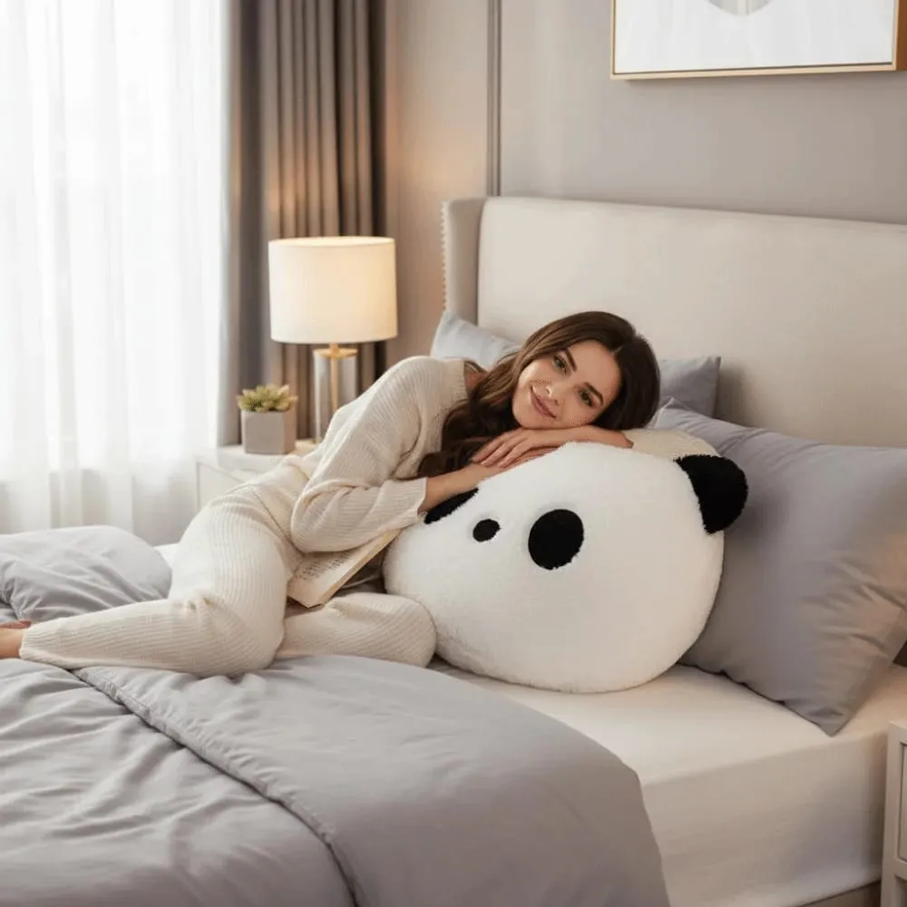 ตุ๊กตาสัตว์ตุ๊กตา Panda เบาะห้องนอนโซฟา Kawaii ตุ๊กตาหมอนแพนด้า 30 ซม.ตกแต่งบ้าน Panda โยนหมอน — image 7