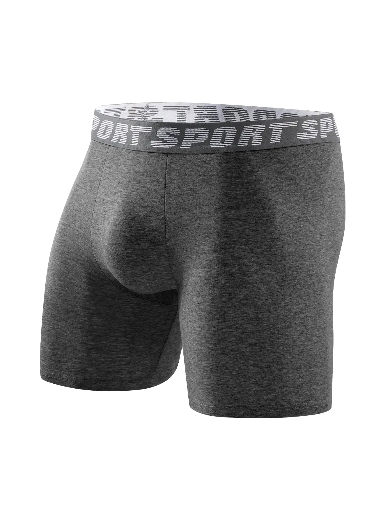 8pcs Men's Underwear Skin-friendly Comfortable Men's Long Boxer Briefs Trendy Fashionable Simple Athleisure Classic Men's Pants — image 3