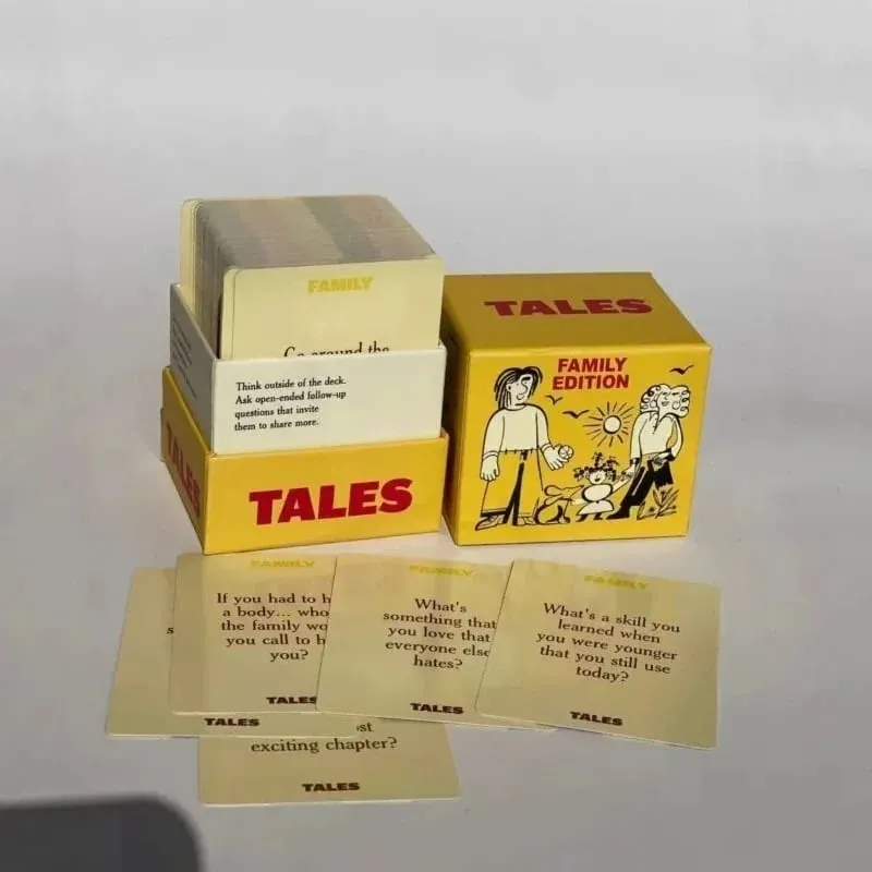 150 ชิ้นการ์ด Conversation Starter เกม Family Edition สนุก Icebreaker สำหรับผู้ใหญ่และครอบครัว Gatherings คู่การ์ดเกม Tales — image 5