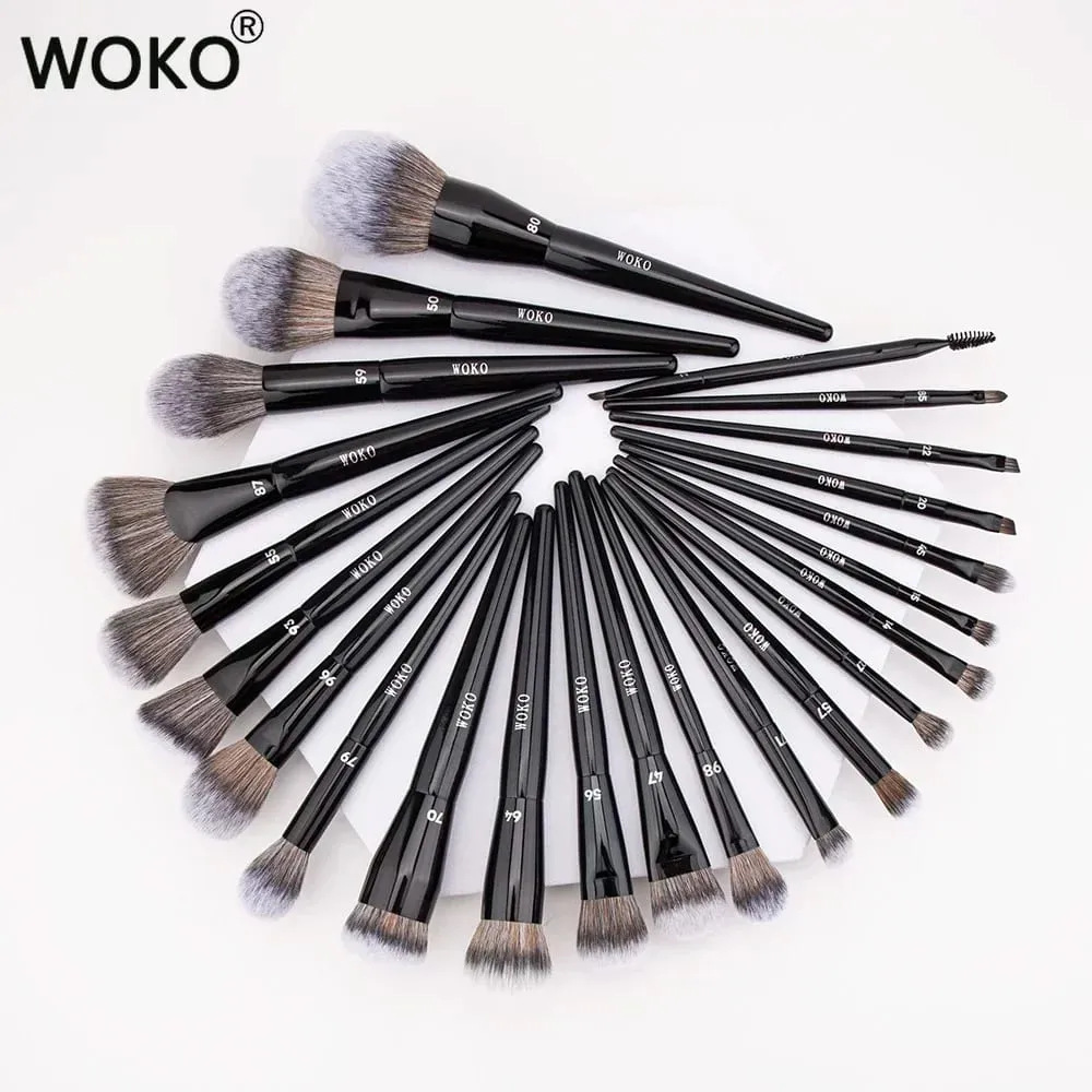 Professional Foundation Powder Highlighter Contour Cream Blush Makeup Brushes Concealer Eyeshadow Smudge Liner Eyebrow Lip Brush — image 2