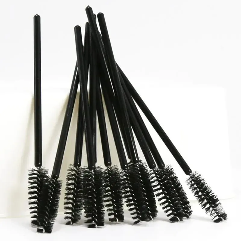 Sort øjenbryn Perm Makeup Brush Engangs øjenvippeforlængelse Brow Comb Professionel Mascara Wands Applikator Spoolere Værktøj — image 6