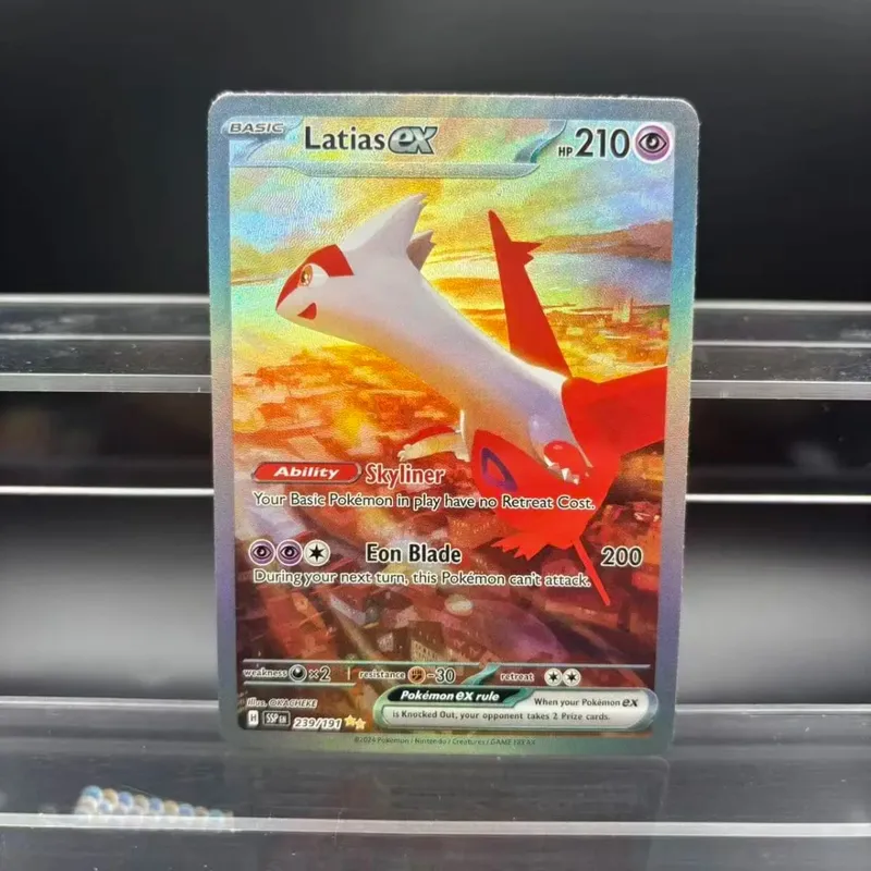 Kad Koleksi DIY Psyduck Salamence Crobat Mewtwo ex EN Buatan Sendiri Kad Tunggal Permainan Klasik Anime Kad Hadiah Mainan — image 15