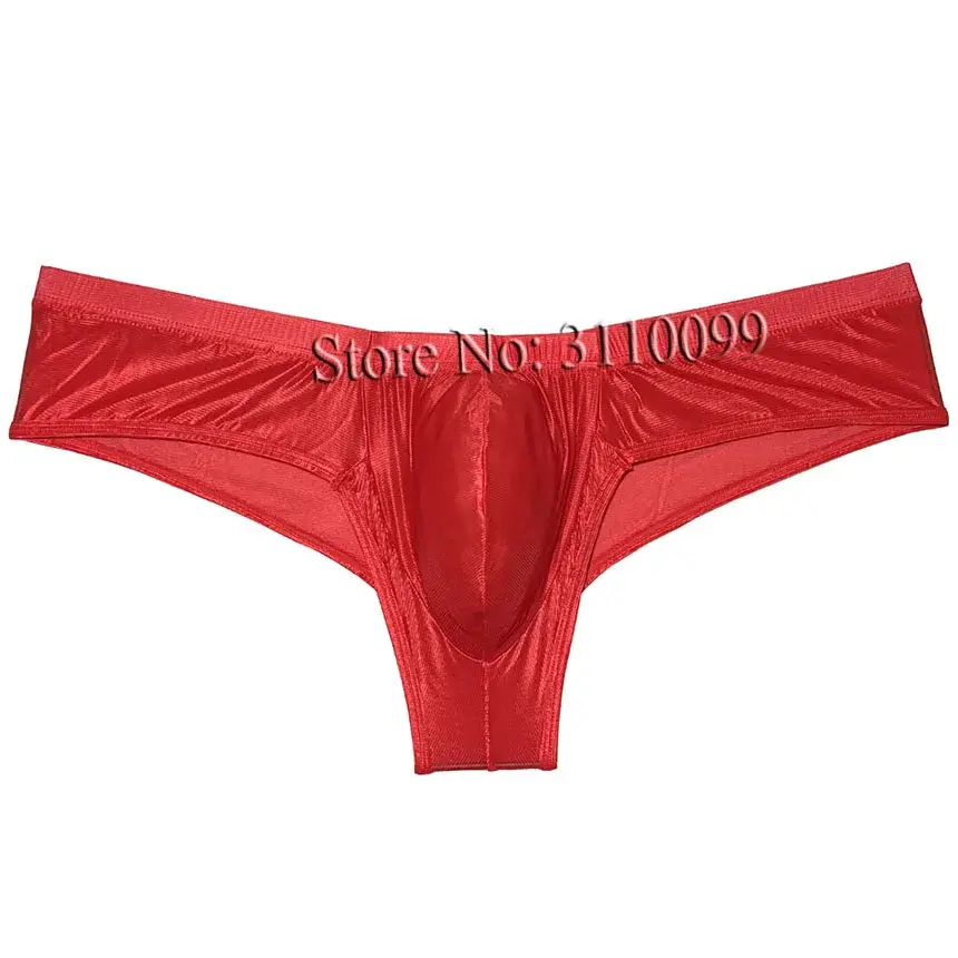 Seluar Dalam Peninju Bikini Sutera Berkilat Mini Lelaki Seluar Dalam Meningkatkan Pouch Bikini Boxer — image 11
