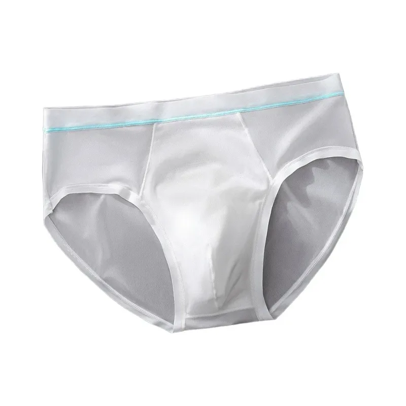 Nam Liền Mạch Ice Silk Quần Đùi Quần Lót Phồng Túi Chắc Chắn Thoáng Khí Quần Lót Gợi Cảm U Lồi Túi Quần Lót Quần Lót — image 9