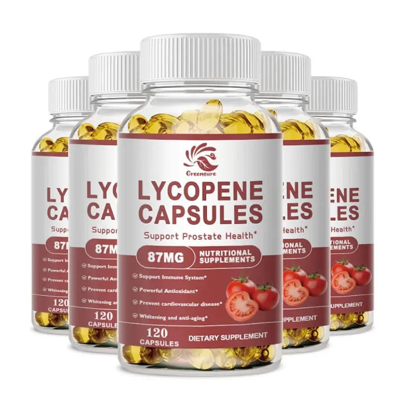 Capsule di licopene vegetale 60/120p che regolano il sistema urinario della prostata e l'immunità Integratori di licopene alimentare salutare — image 8