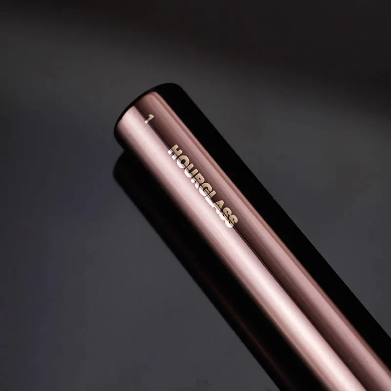 1pc Hourglass Powder Contour Berus solek Pemerah Pipi Bedak Berus solek pemegang logam Concealer Bronzer high end dengan kotak — image 5